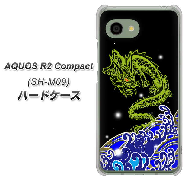 アクオス R2 コンパクト SH-M09 高画質仕上げ 背面印刷 ハードケース【YC902 水竜01】