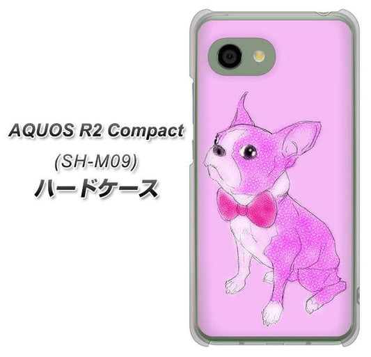 アクオス R2 コンパクト SH-M09 高画質仕上げ 背面印刷 ハードケース【YD852 ボストンテリア03】