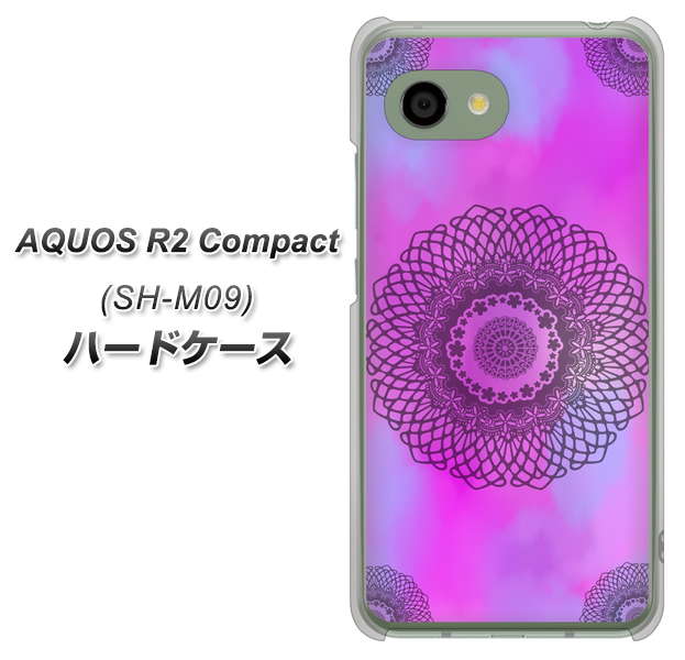 アクオス R2 コンパクト SH-M09 高画質仕上げ 背面印刷 ハードケース【YJ344 レース】