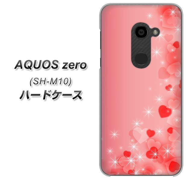 simフリー アクオスゼロ SH-M10 高画質仕上げ 背面印刷 ハードケース【003 ハート色の夢】