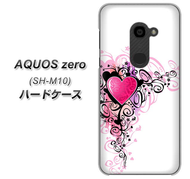 simフリー アクオスゼロ SH-M10 高画質仕上げ 背面印刷 ハードケース【007 スタイリッシュハート】