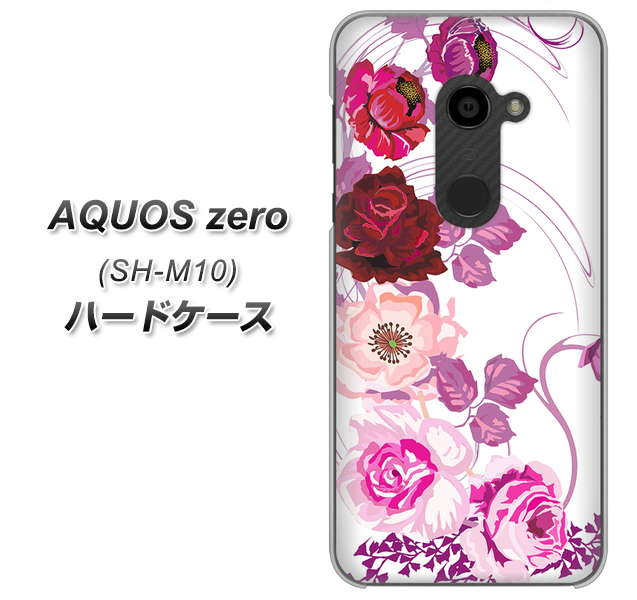 simフリー アクオスゼロ SH-M10 高画質仕上げ 背面印刷 ハードケース【116 6月のバラ】
