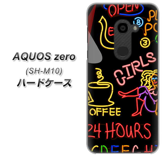 simフリー アクオスゼロ SH-M10 高画質仕上げ 背面印刷 ハードケース【284 カジノ】