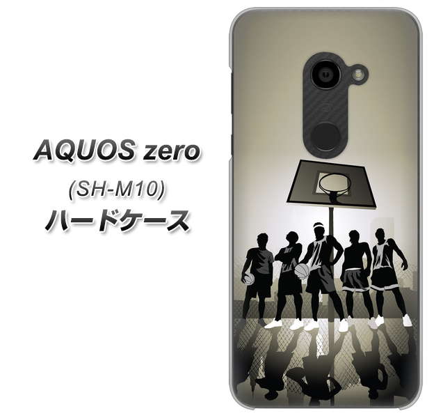 simフリー アクオスゼロ SH-M10 高画質仕上げ 背面印刷 ハードケース【389 クールバスケ】