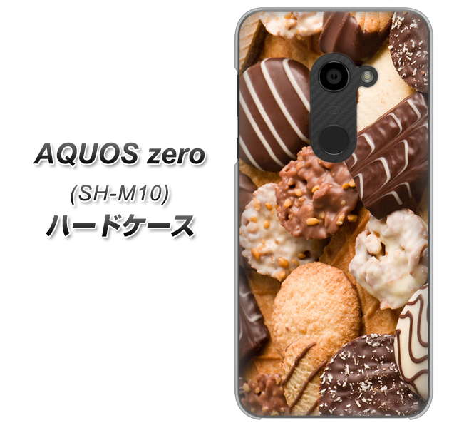 simフリー アクオスゼロ SH-M10 高画質仕上げ 背面印刷 ハードケース【442 クッキー mix】