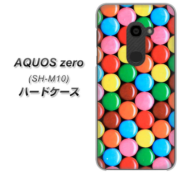 simフリー アクオスゼロ SH-M10 高画質仕上げ 背面印刷 ハードケース【448 マーブルチョコ】