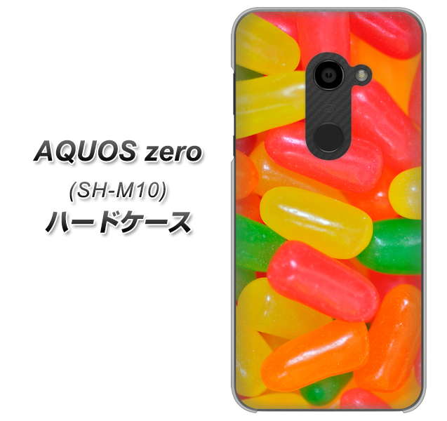 simフリー アクオスゼロ SH-M10 高画質仕上げ 背面印刷 ハードケース【449 ジェリービーンズ】