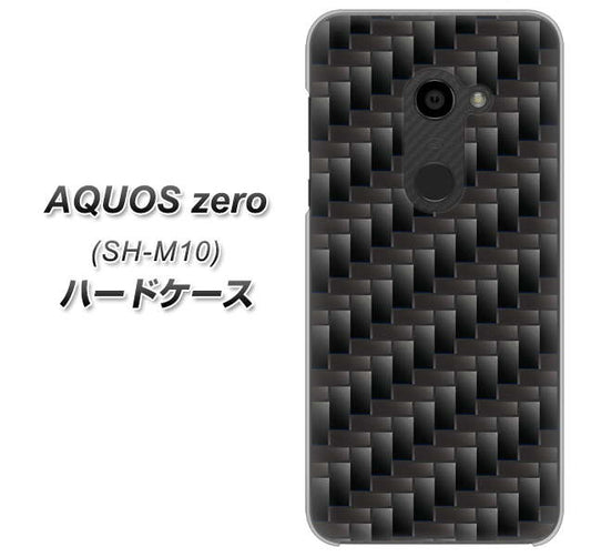 simフリー アクオスゼロ SH-M10 高画質仕上げ 背面印刷 ハードケース【461 カーボン】