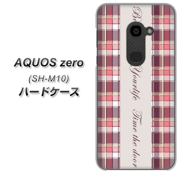 simフリー アクオスゼロ SH-M10 高画質仕上げ 背面印刷 ハードケース【518 チェック柄besuty】