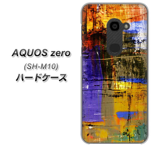 simフリー アクオスゼロ SH-M10 高画質仕上げ 背面印刷 ハードケース【609 クラッシュアートBL】