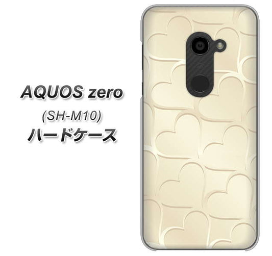 simフリー アクオスゼロ SH-M10 高画質仕上げ 背面印刷 ハードケース【630 かくれハート】