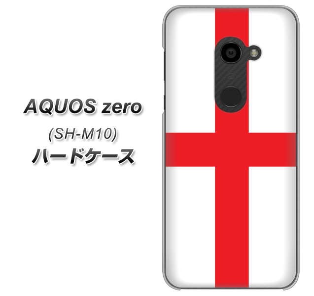 simフリー アクオスゼロ SH-M10 高画質仕上げ 背面印刷 ハードケース【677 イングランド】