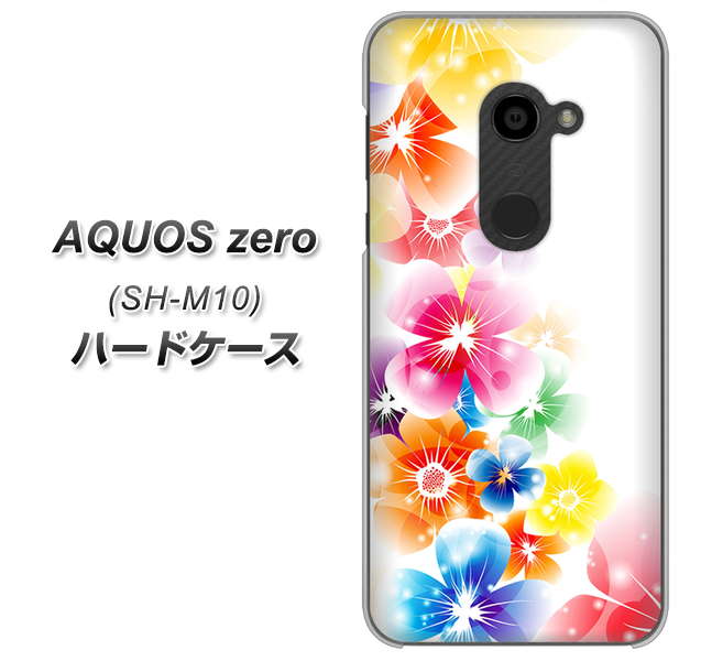 simフリー アクオスゼロ SH-M10 高画質仕上げ 背面印刷 ハードケース【1209 光と花】