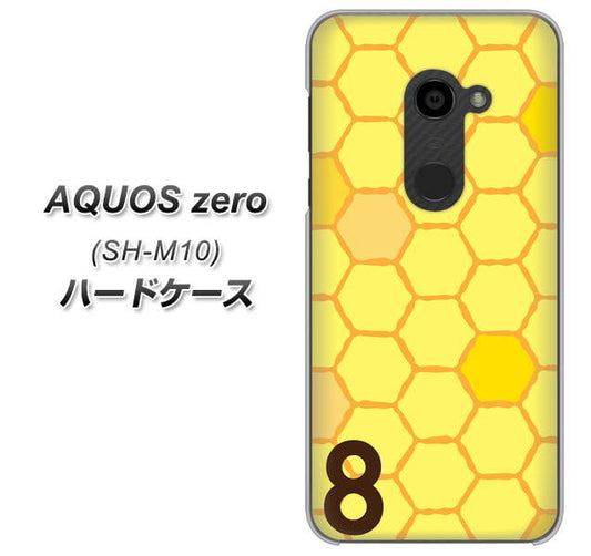 simフリー アクオスゼロ SH-M10 高画質仕上げ 背面印刷 ハードケース【IB913 はちの巣】