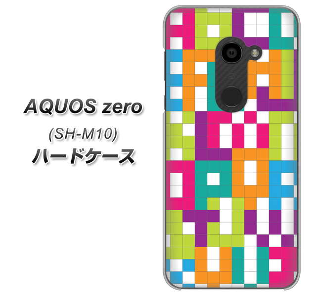 simフリー アクオスゼロ SH-M10 高画質仕上げ 背面印刷 ハードケース【IB916 ブロックアルファベット】