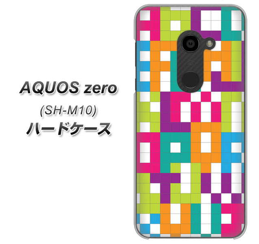 simフリー アクオスゼロ SH-M10 高画質仕上げ 背面印刷 ハードケース【IB916 ブロックアルファベット】