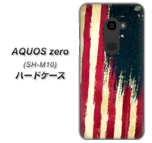 simフリー アクオスゼロ SH-M10 高画質仕上げ 背面印刷 ハードケース【MI805 ヴィンテージアメリカ】