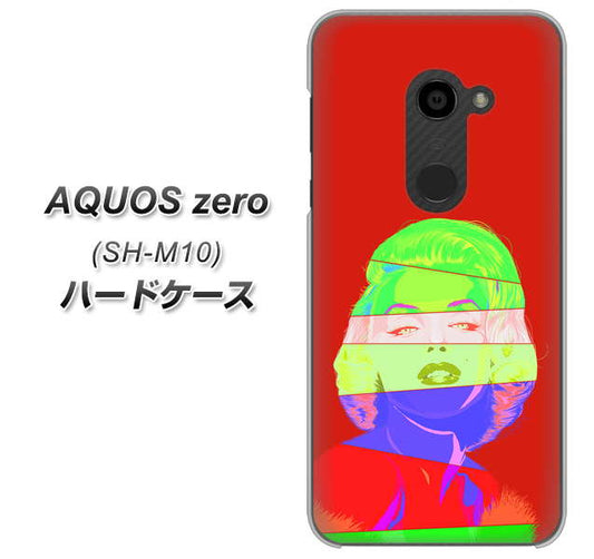 simフリー アクオスゼロ SH-M10 高画質仕上げ 背面印刷 ハードケース【YJ209 マリリンモンローデザイン(B)】