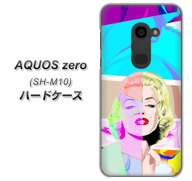 simフリー アクオスゼロ SH-M10 高画質仕上げ 背面印刷 ハードケース【YJ210 マリリンモンローデザイン(C)】