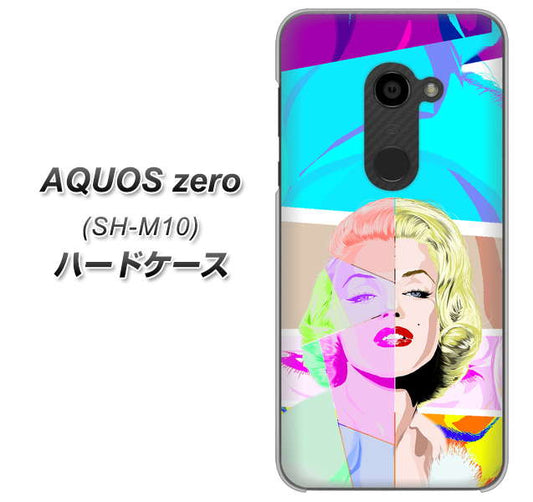 simフリー アクオスゼロ SH-M10 高画質仕上げ 背面印刷 ハードケース【YJ210 マリリンモンローデザイン(C)】