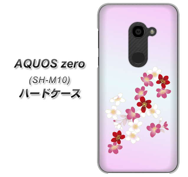 simフリー アクオスゼロ SH-M10 高画質仕上げ 背面印刷 ハードケース【YJ320 桜 和】