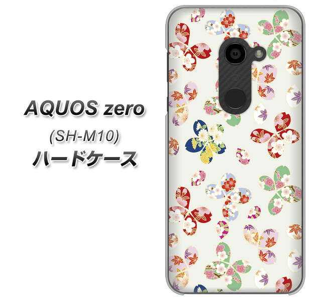 simフリー アクオスゼロ SH-M10 高画質仕上げ 背面印刷 ハードケース【YJ326 和柄 模様】