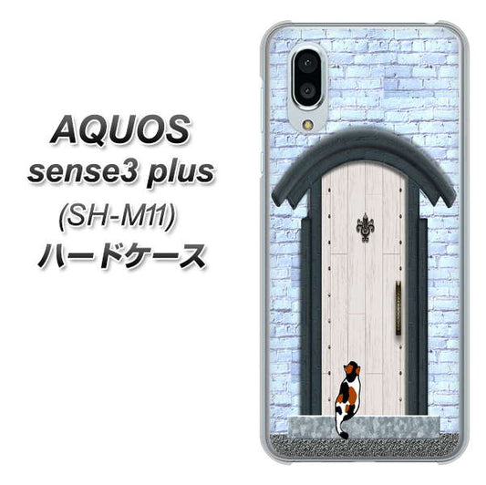 simフリー アクオスセンス3 プラス SH-M11 高画質仕上げ 背面印刷 ハードケース【YA951 石ドア01】
