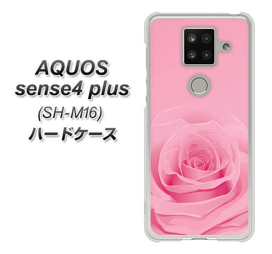 楽天モバイル アクオスセンス4 プラス SH-M16 高画質仕上げ 背面印刷 ハードケース【401 ピンクのバラ】
