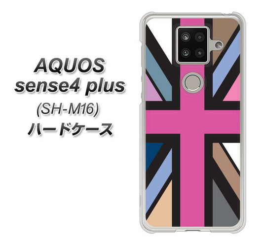 楽天モバイル アクオスセンス4 プラス SH-M16 高画質仕上げ 背面印刷 ハードケース【507 ユニオンジャック デスカラー】
