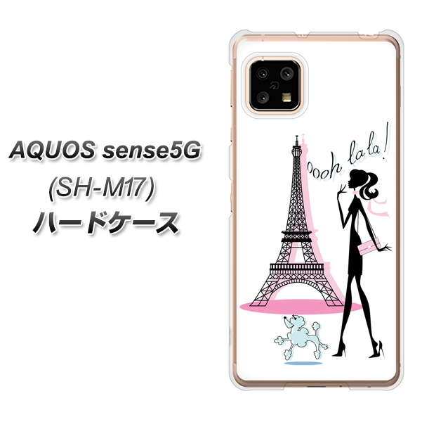 SIMフリー アクオスセンス5G SH-M17 高画質仕上げ 背面印刷 ハードケース【377 エレガント】