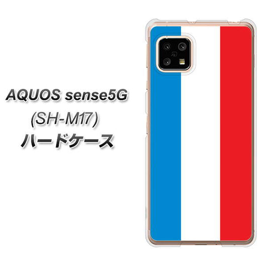 SIMフリー アクオスセンス5G SH-M17 高画質仕上げ 背面印刷 ハードケース【673 フランス】