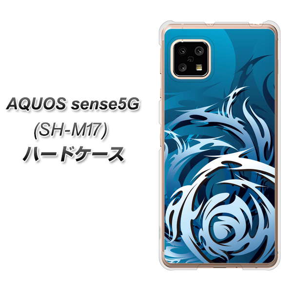 SIMフリー アクオスセンス5G SH-M17 高画質仕上げ 背面印刷 ハードケース【731 ドラゴンサークル】