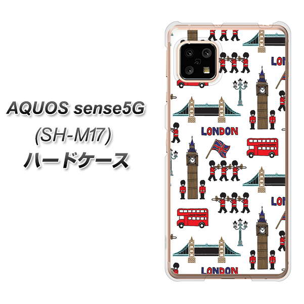 SIMフリー アクオスセンス5G SH-M17 高画質仕上げ 背面印刷 ハードケース【EK811 ロンドンの街】