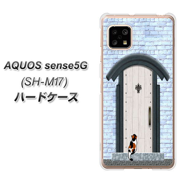 SIMフリー アクオスセンス5G SH-M17 高画質仕上げ 背面印刷 ハードケース【YA951 石ドア01】