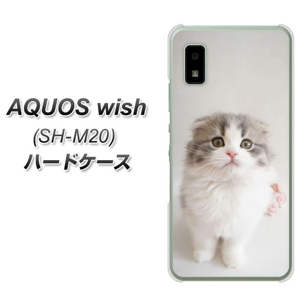 AQUOS wish SH-M20 高画質仕上げ 背面印刷 ハードケース【VA803 まっていますネコ】