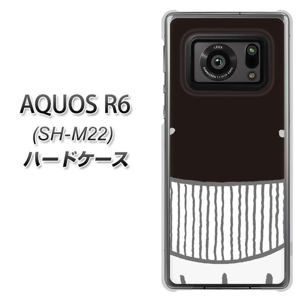 SIMフリー アクオスR6 SH-M22 高画質仕上げ 背面印刷 ハードケース【355 くじら】