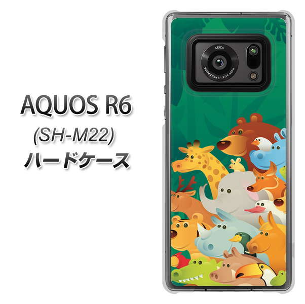 SIMフリー アクオスR6 SH-M22 高画質仕上げ 背面印刷 ハードケース【370 全員集合】