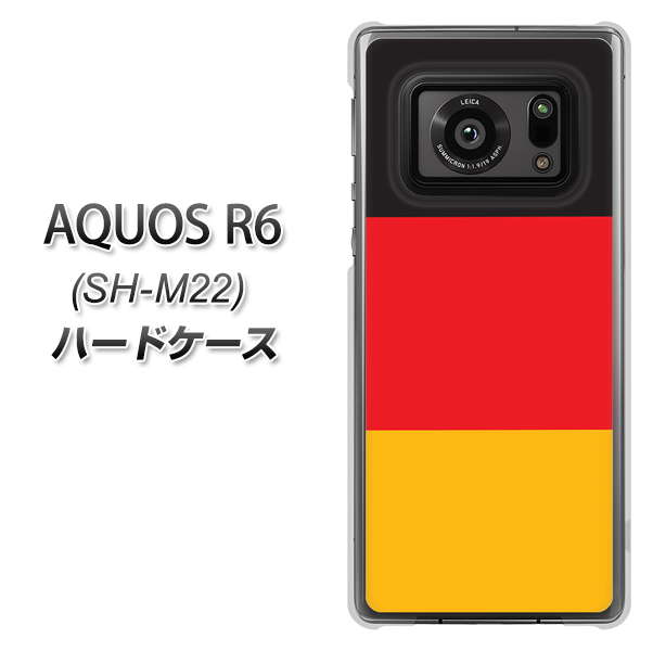 SIMフリー アクオスR6 SH-M22 高画質仕上げ 背面印刷 ハードケース【675 ドイツ】