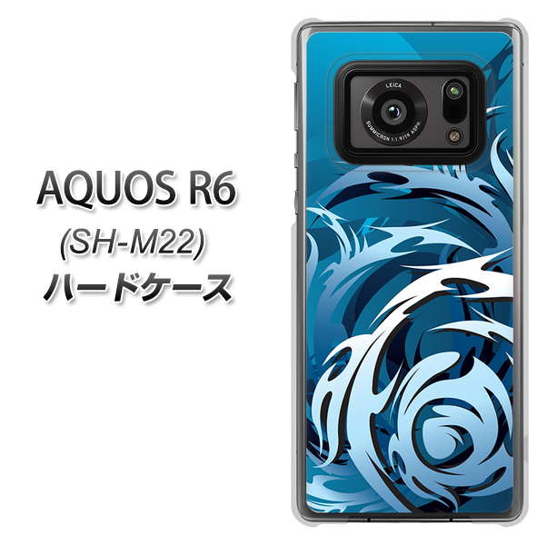 SIMフリー アクオスR6 SH-M22 高画質仕上げ 背面印刷 ハードケース【731 ドラゴンサークル】