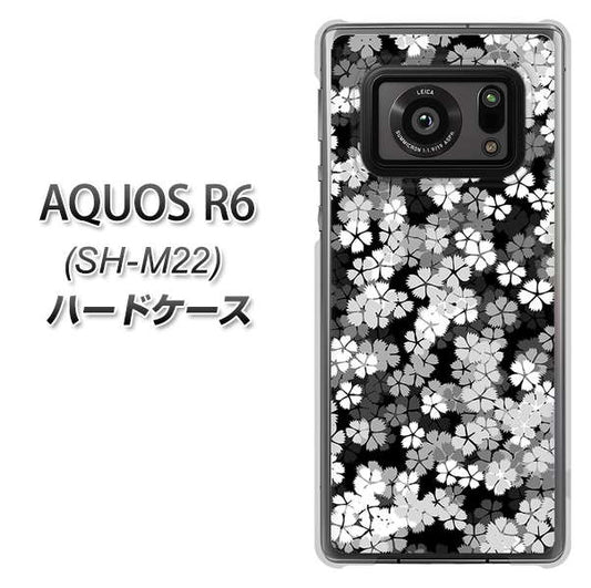 SIMフリー アクオスR6 SH-M22 高画質仕上げ 背面印刷 ハードケース【1332 夜桜】