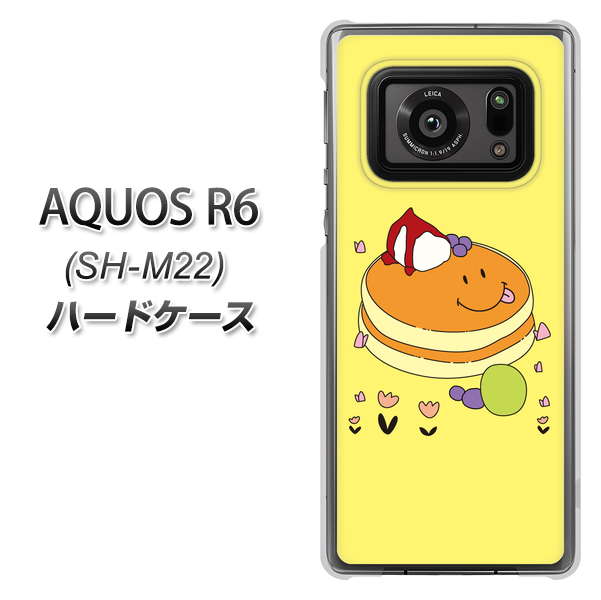 SIMフリー アクオスR6 SH-M22 高画質仕上げ 背面印刷 ハードケース【MA901 パンケーキ】
