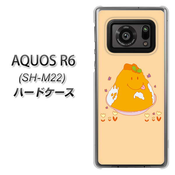 SIMフリー アクオスR6 SH-M22 高画質仕上げ 背面印刷 ハードケース【MA904 台湾風かき氷】