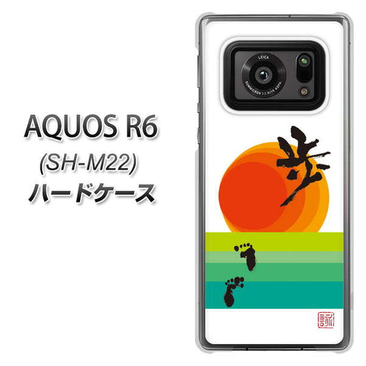 SIMフリー アクオスR6 SH-M22 高画質仕上げ 背面印刷 ハードケース【OE809 歩ム】