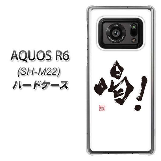 SIMフリー アクオスR6 SH-M22 高画質仕上げ 背面印刷 ハードケース【OE845 喝!】