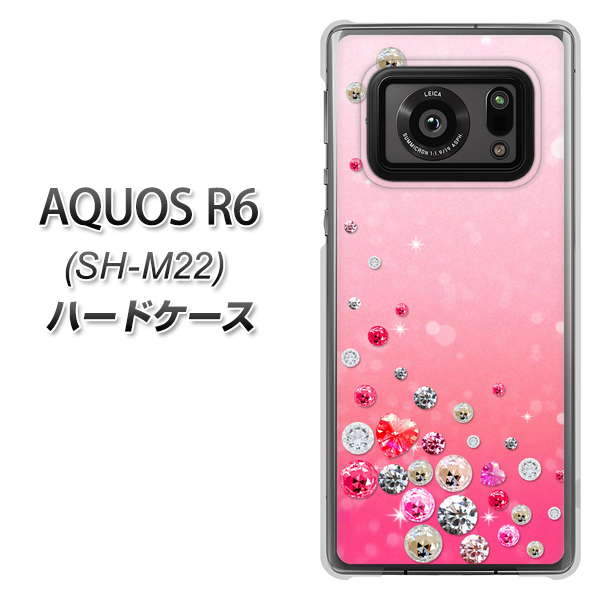 SIMフリー アクオスR6 SH-M22 高画質仕上げ 背面印刷 ハードケース【SC822 スワロデコ風プリント】