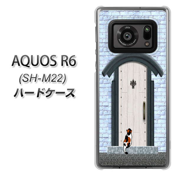 SIMフリー アクオスR6 SH-M22 高画質仕上げ 背面印刷 ハードケース【YA951 石ドア01】