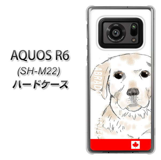 SIMフリー アクオスR6 SH-M22 高画質仕上げ 背面印刷 ハードケース【YD821 ラブラドールレトリバー02】