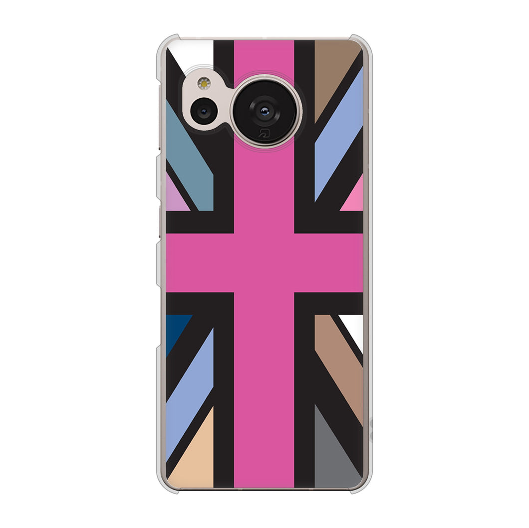 AQUOS sense7 SH-M24 楽天モバイル 高画質仕上げ 背面印刷 ハードケース【507 ユニオンジャック デスカラー】