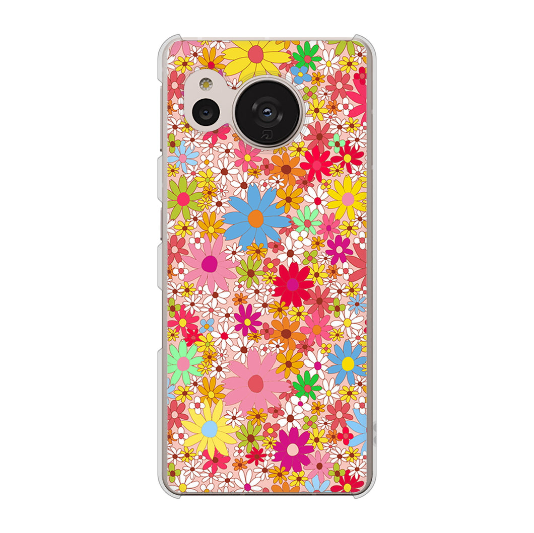 AQUOS sense7 SH-M24 楽天モバイル 高画質仕上げ 背面印刷 ハードケース【746 花畑A】