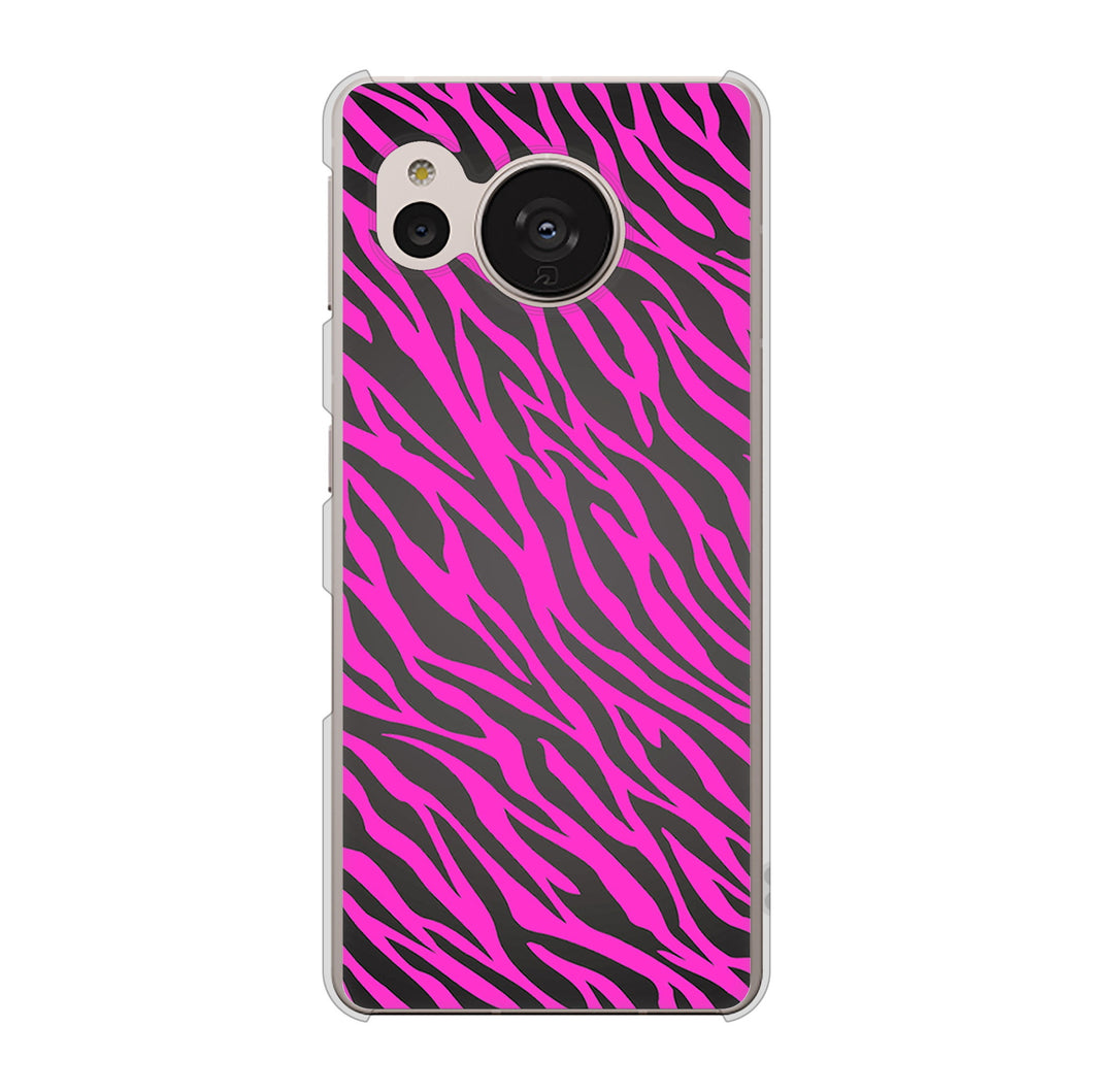 AQUOS sense7 SH-M24 楽天モバイル 高画質仕上げ 背面印刷 ハードケース【1058 デザインゼブラ(PU)】